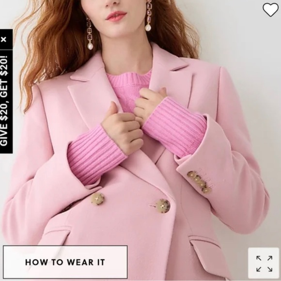 New J.Crew Evening Blazer-Jacket in Italian Double-Cloth Wool Size 4 - Picture 2 of 5